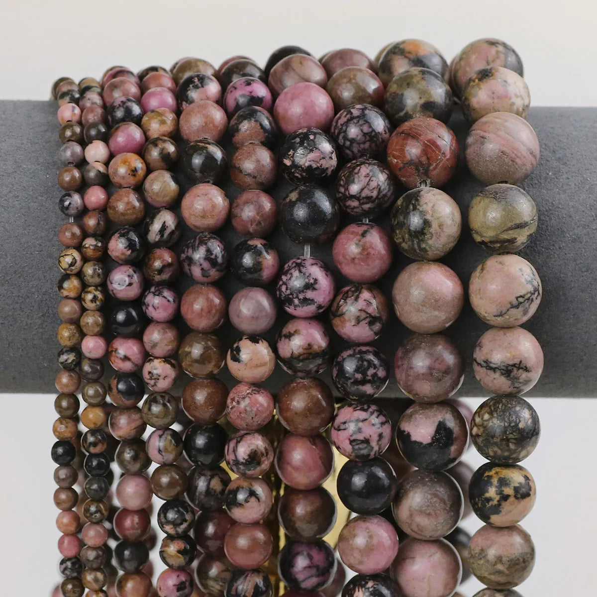 Natural Stone Beads 4 6 8 10 12mm Tiger Eye Amazonite Turquoises Agates Lava Round Spacer Beads For Jewelry Making DIY Bracelets