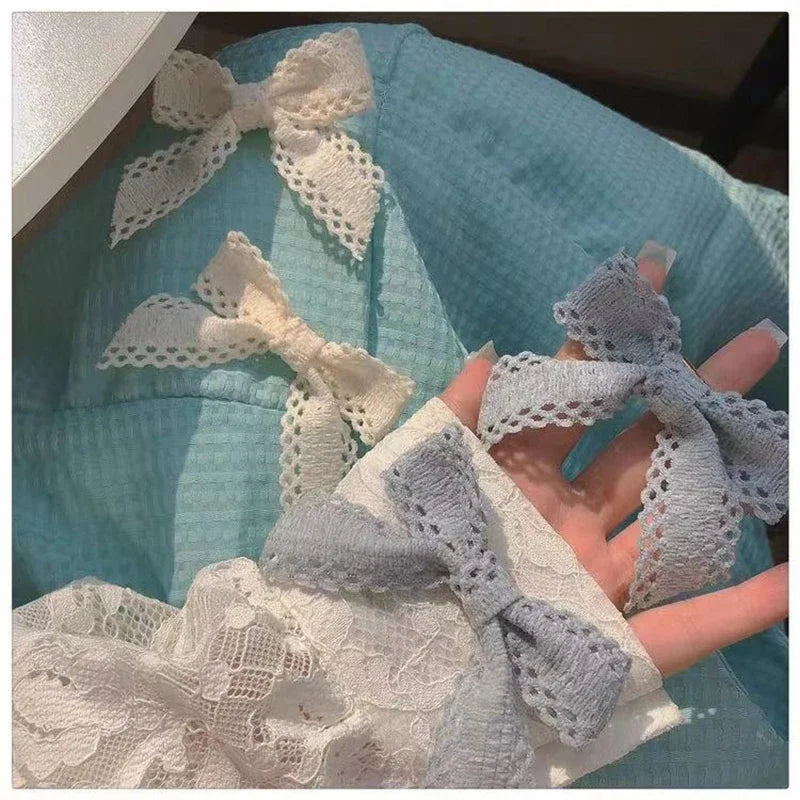 3 Meters Lace Fabric Ribbon Hollow Bow Handmade DIY Hairpin Material Hair Accessories Party Wedding Decorations