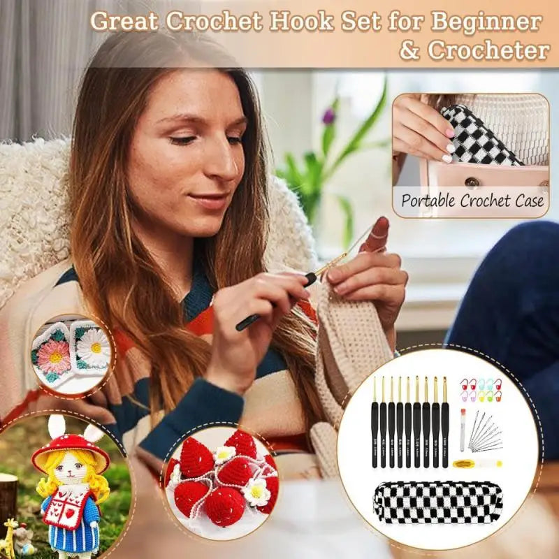 Anti puncture blunt head design! 9-pin large eye tube needle set, hand sewn/leather/cross stitch, 3 sizes of steel needles