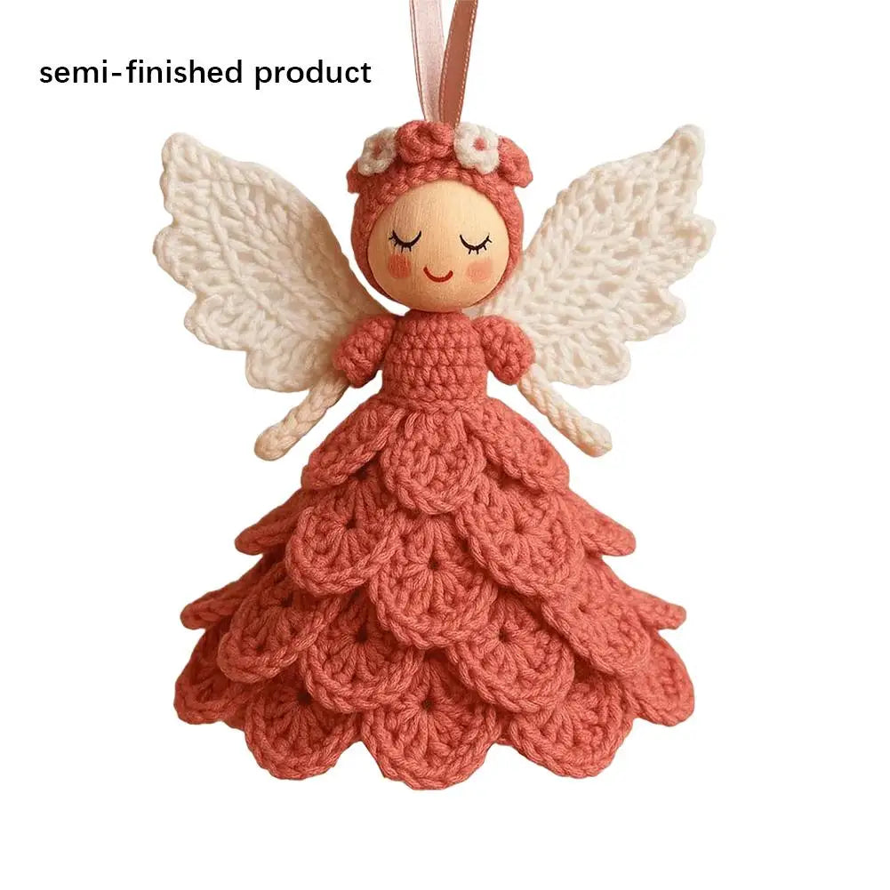 DIY Crochet Angel Ornament Kit Crochet Kit Handwoven DIY Material Kit for Adults and Kids