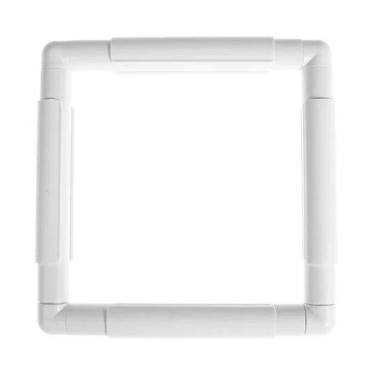 PP Cross Stitch Frame White Square Shape Quilting Frames DIY Craft Need Assembled for Cross Stitching Quilting for Sewing