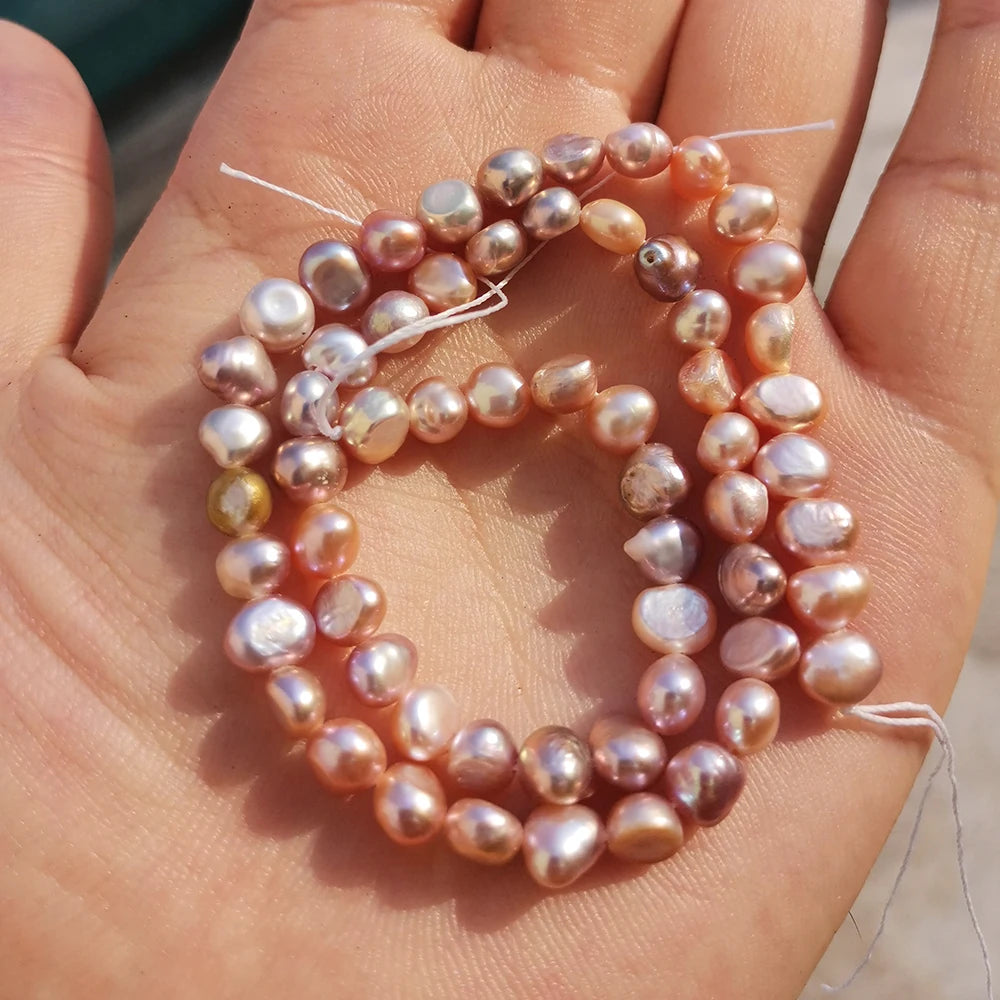 Natural Freshwater Pearls Beads High Quality Irregular Potato Shape Punch Pearls Beads For Jewelry Making DIY Necklace Bracelet