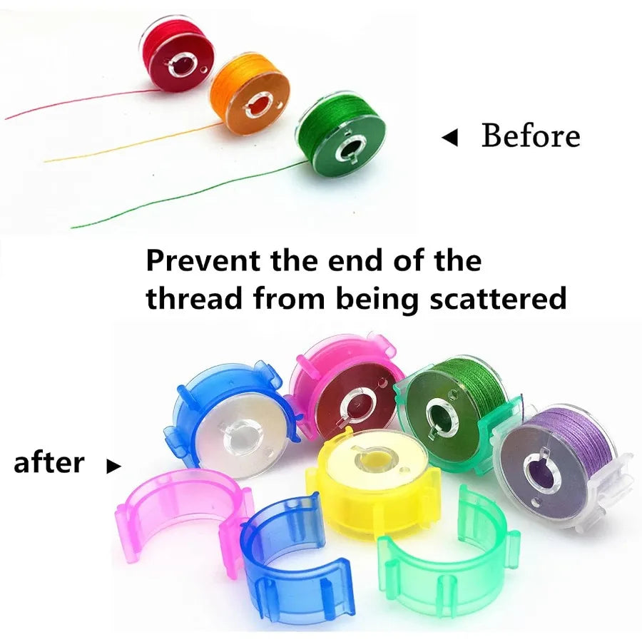 80Pcs/Pack Colorful Sewing Bobbin Small Clips Sewing Tool Accessory Thread Clips Holder Tool for Craft and Home Use Ideal for O