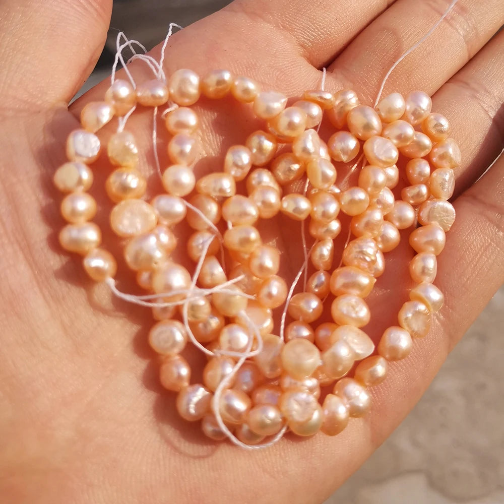 Natural Freshwater Pearls Beads High Quality Irregular Potato Shape Punch Pearls Beads For Jewelry Making DIY Necklace Bracelet