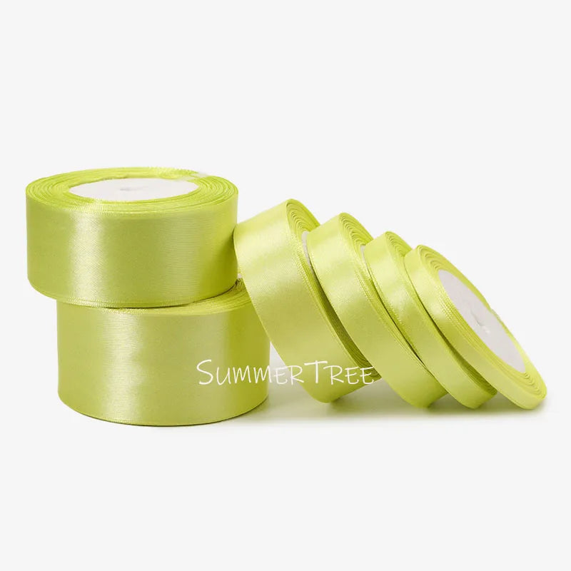 Satin Ribbon 25yards 6mm - 50mm Sash Gift Wrap Bow Handmade DIY Craft Halloween Christmas Wedding Birthday Party Decoration