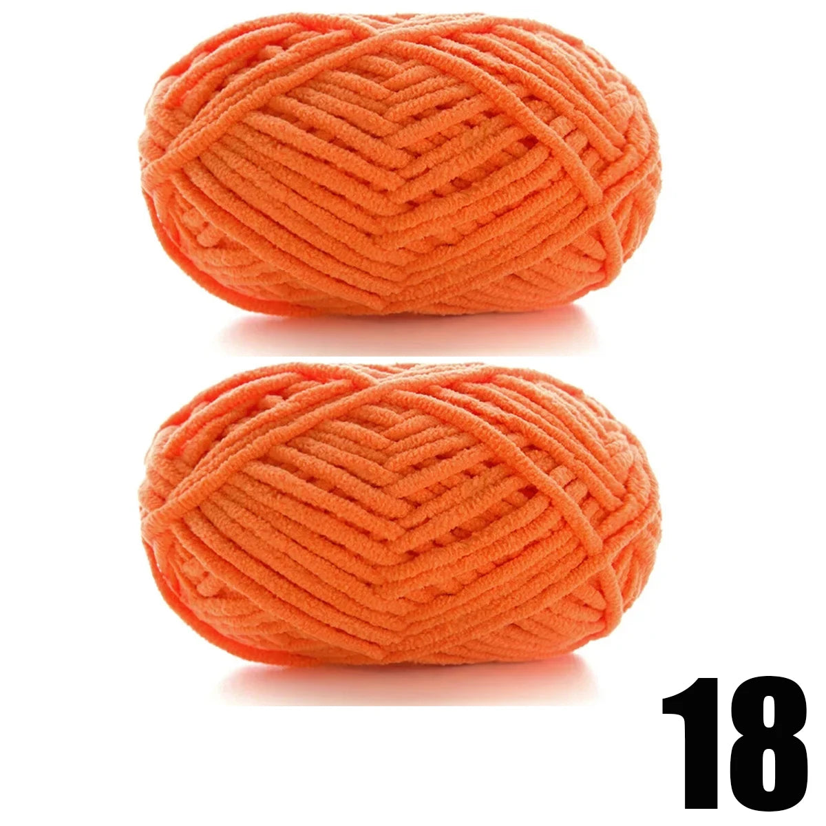 2pcsX50g Thick Velvet Yarn Handmade DIY Knitting Yarn Wool Line Scarf Hat Soft Chenille Yarn Knit Wol