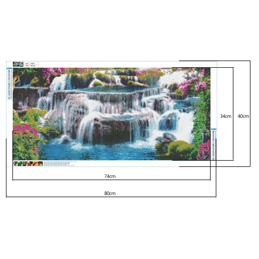 Mountain DIY 5D Full Round Drill Diamond Painting Landscape Picture Home Decor
