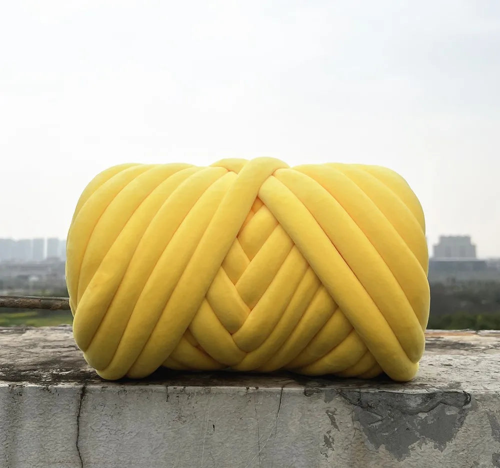 1KG 1000G Super Velvet Chunky Yarn Thick Bulky Giant Thread White Bag for Hand Knitting DIY Arm Soft Big Blanket Carpet 자이언트얀