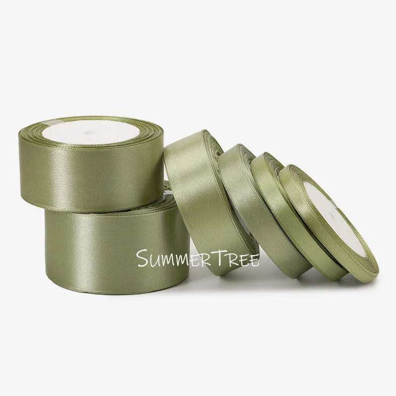 Satin Ribbon 25yards 6mm - 50mm Sash Gift Wrap Bow Handmade DIY Craft Halloween Christmas Wedding Birthday Party Decoration