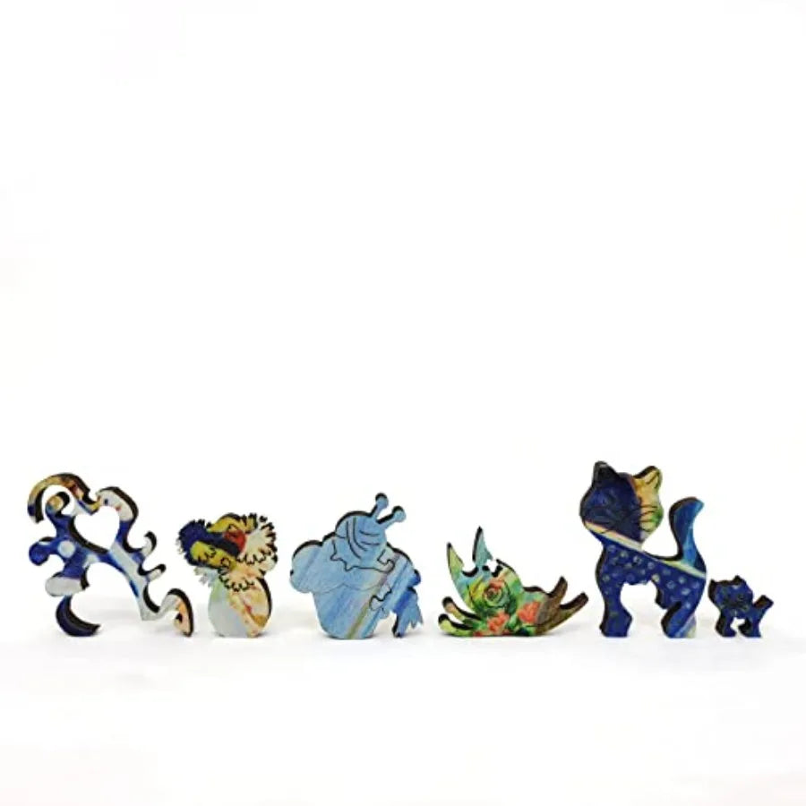 Wooden Jigsаw Puzzle for Adults - Uniquely Shaped Pieces - 435 Pieces