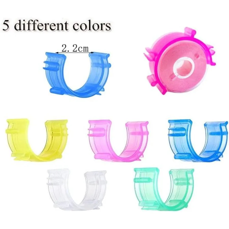 80Pcs/Pack Colorful Sewing Bobbin Small Clips Sewing Tool Accessory Thread Clips Holder Tool for Craft and Home Use Ideal for O