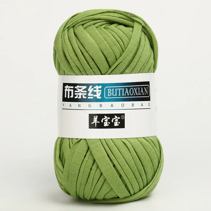 1Pc 100g T Shirt Thick Soft Cloth Yarn for Hand Knitting Crochet Woven Handbag Blanket Thick threads DIY mat slipper basket line