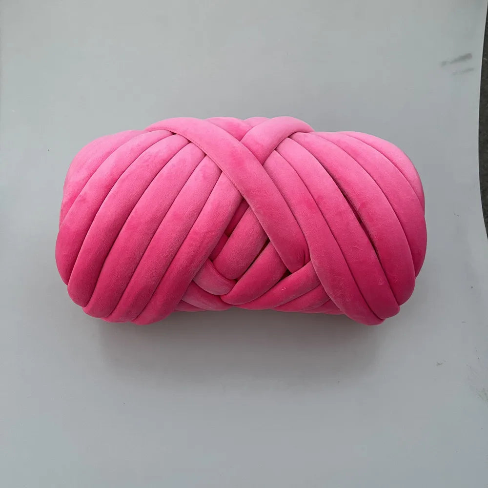 1KG 1000G Super Velvet Chunky Yarn Thick Bulky Giant Thread White Bag for Hand Knitting DIY Arm Soft Big Blanket Carpet 자이언트얀