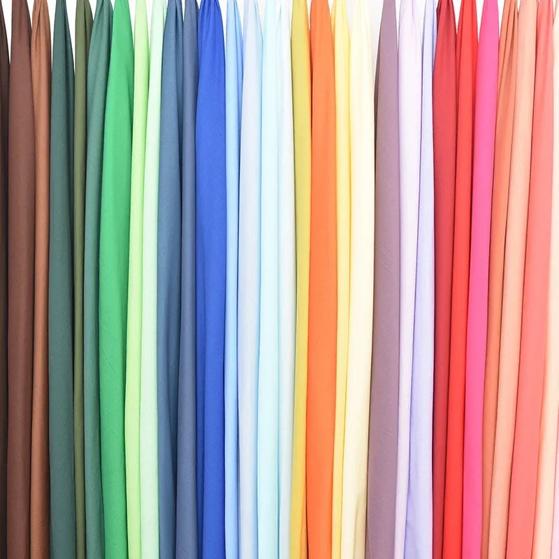 140x50cm 60s Thin High-Count Summer Solid Cotton Soft Lined Cloth Lining Fabric for Dresses and Kids' Shirts Sewing Cloth