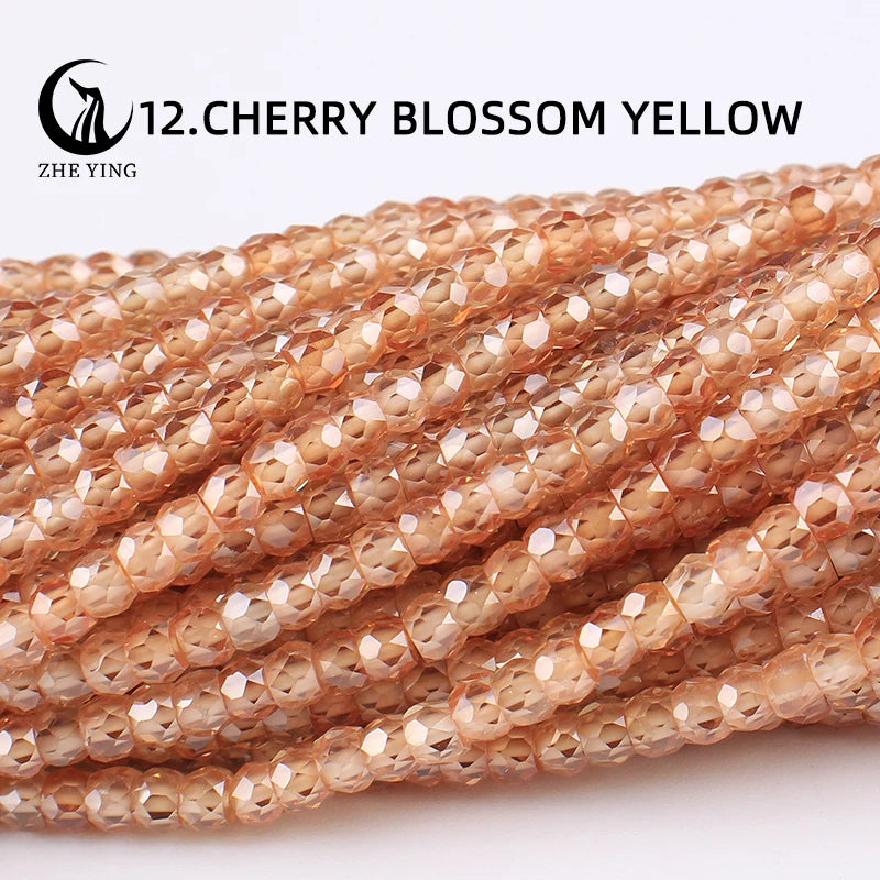 2x3mm Faceted Zircon Beads Loose Beads Gemstone Mix Color Cubic Zirconia Stone Beads for Jewelry Making DIY Accessory