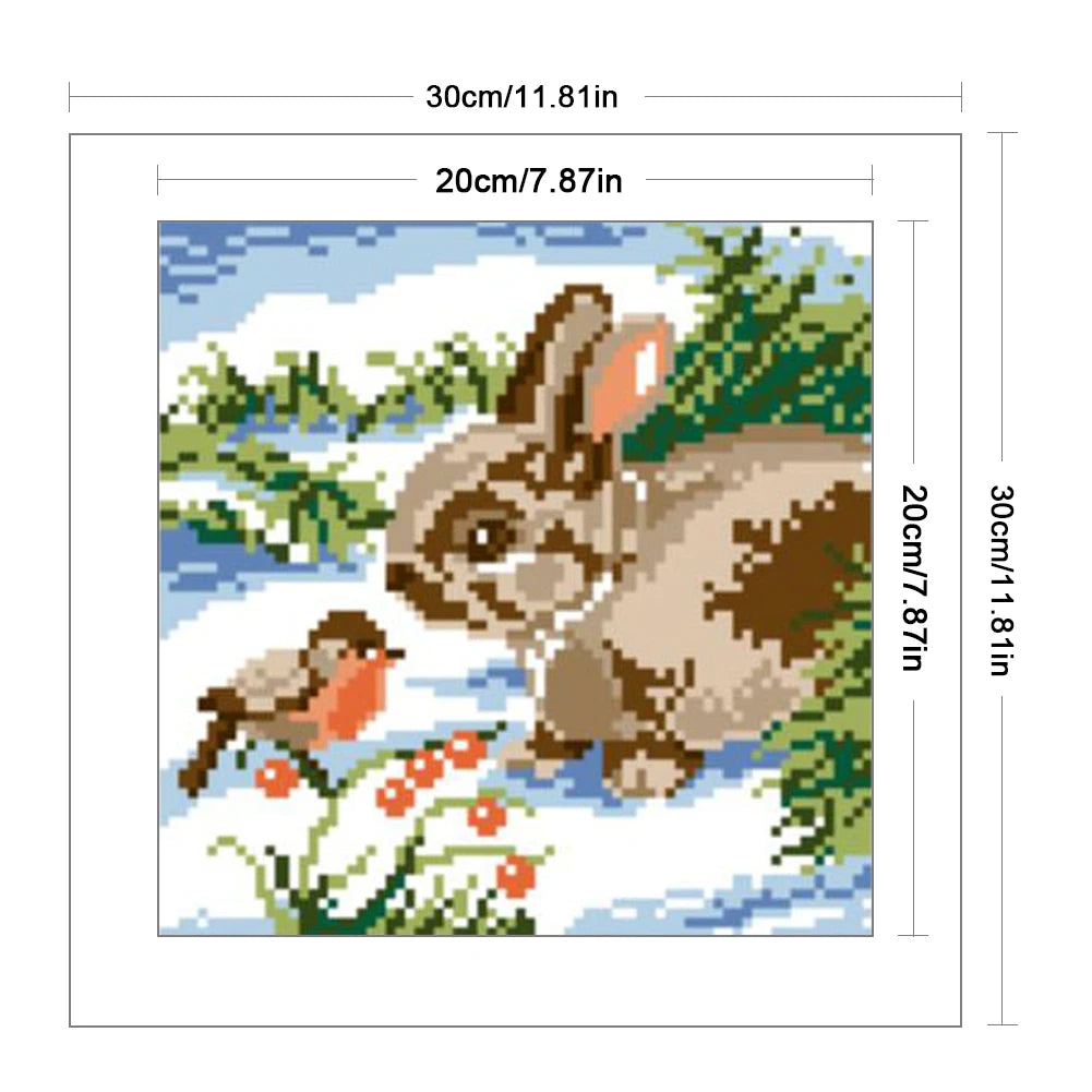 Partial Embroidery Bead Animal 9CT DIY Cross Stitch Kit for Living Room Bedroom