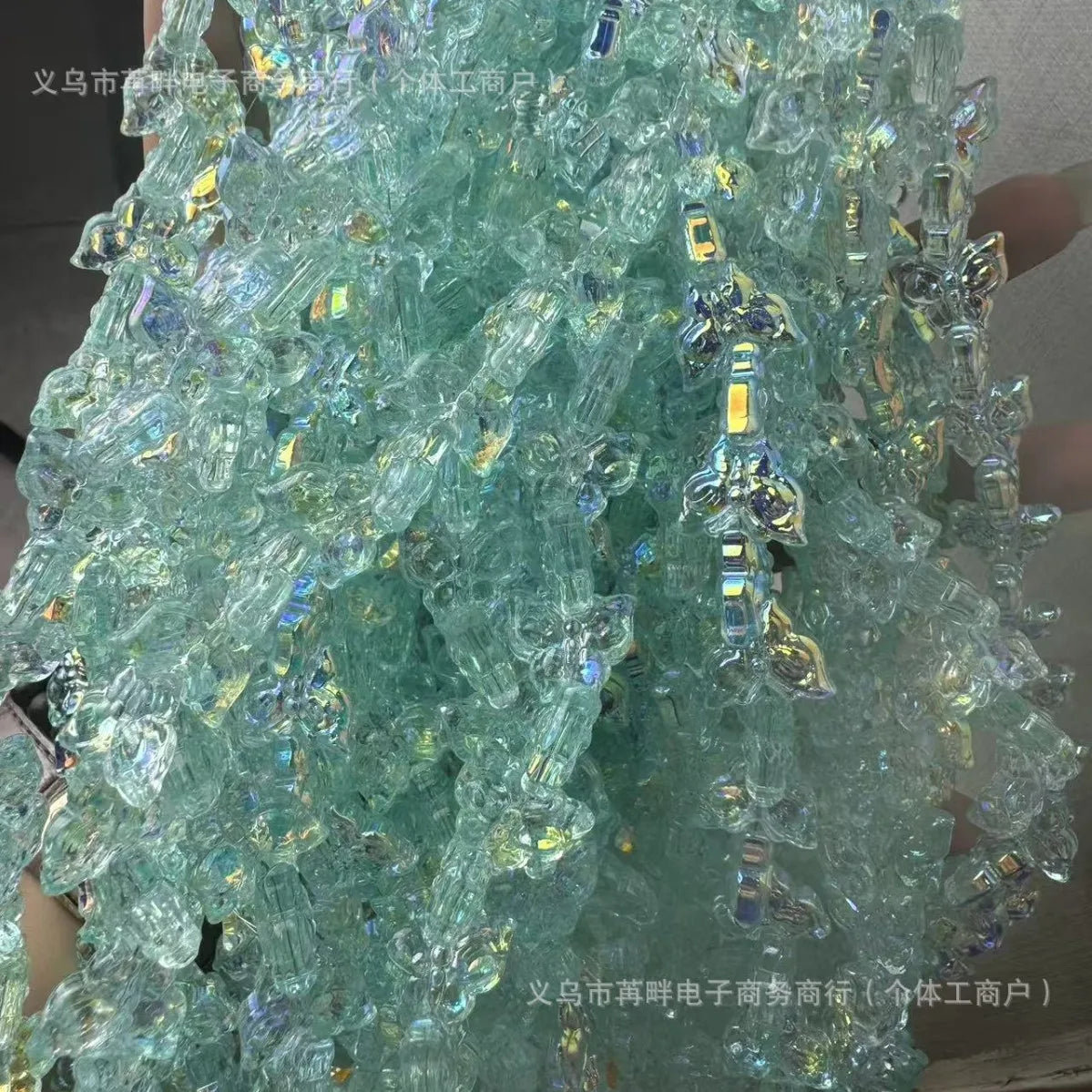 14MM Crystal Butterfly Beads Accessories for DIY Bracelet Necklace Earrings Hair Decorations Clothing Accessories