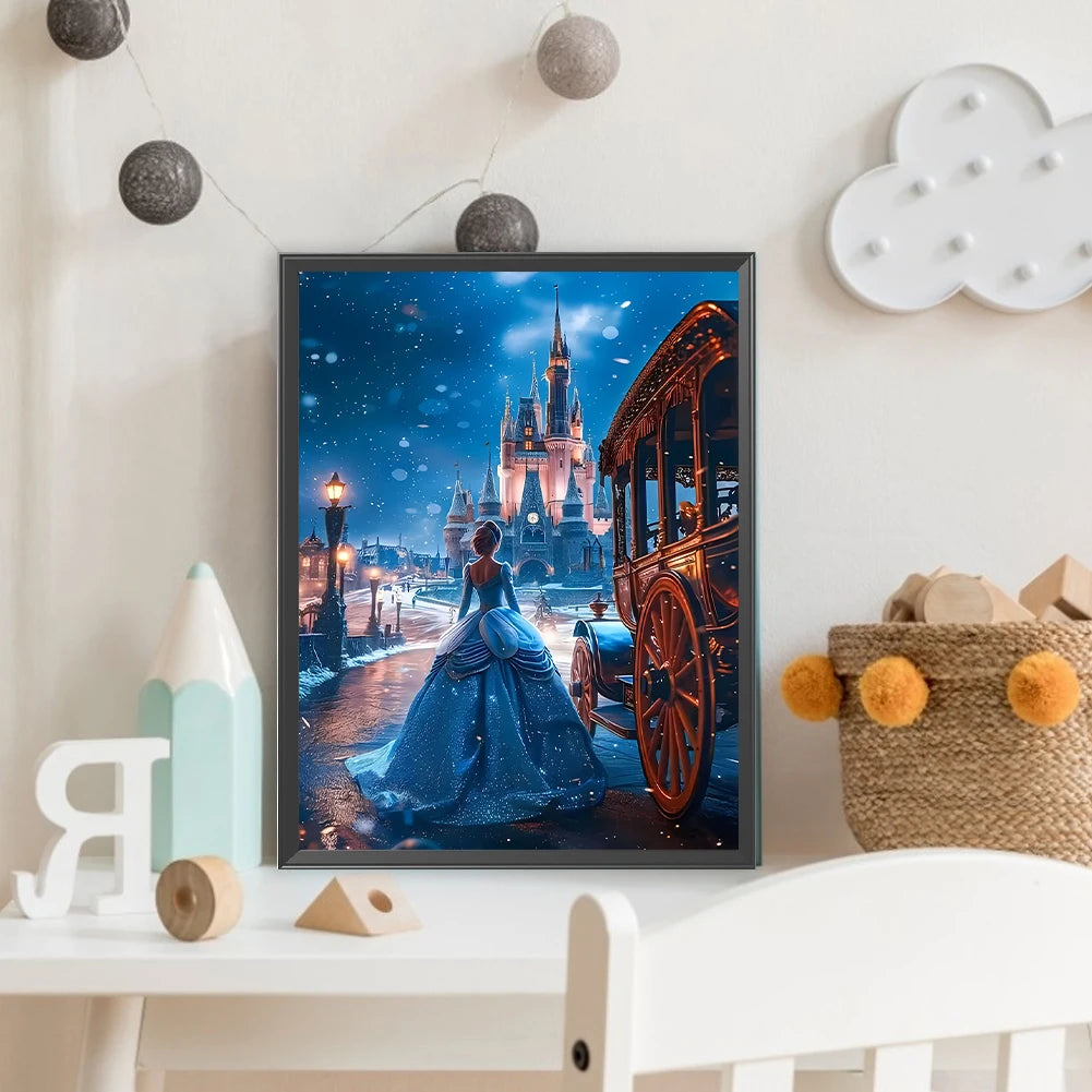 Girl 5D DIY Full Drill Round Diamond Painting Kit for Home Wall Room Decor