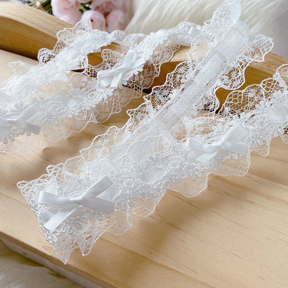 2Meters Bow Decorative Lace Trim Ribbons For Crafts Party Dress Sewing Diy Supplies Handmade Fabric Gift Wrapping Trimming Black