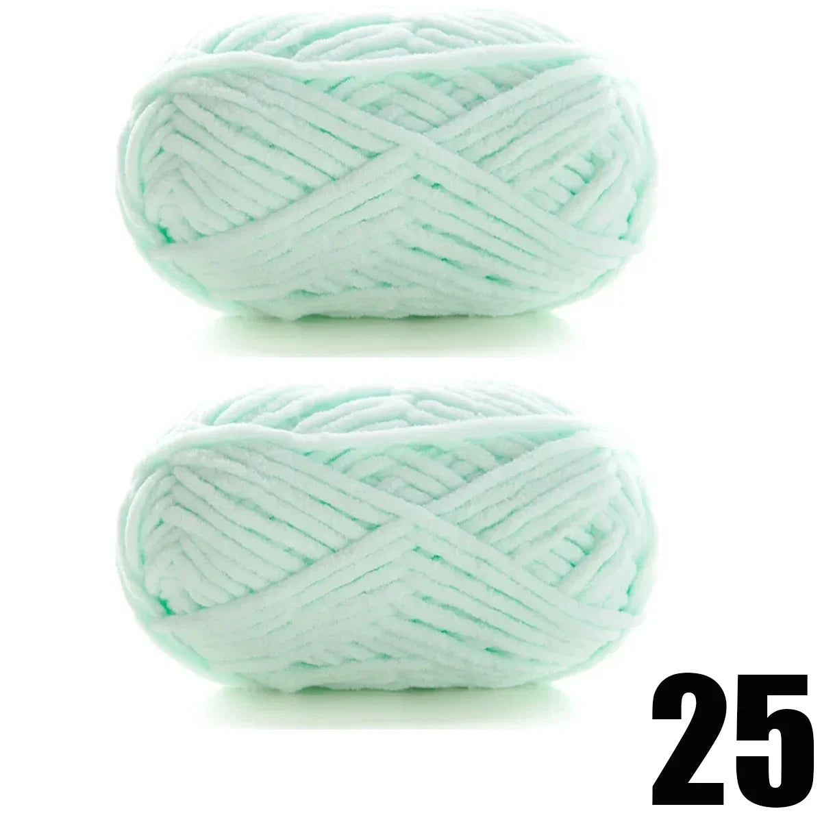 2pcsX50g Thick Velvet Yarn Handmade DIY Knitting Yarn Wool Line Scarf Hat Soft Chenille Yarn Knit Wol