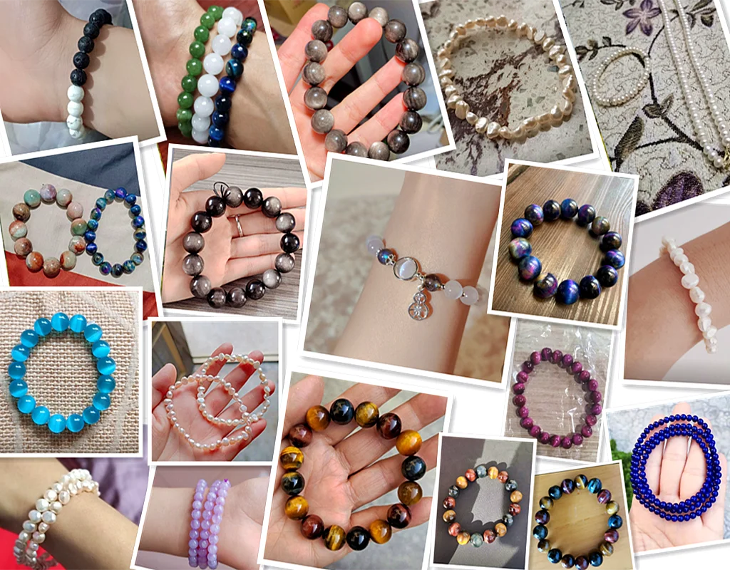 Natural Moss Color Canadian Jaspers Jades Stone Bead Round Smooth Bulk Spacer Bead For Jewelry DIY Bracelet Accessories 6/8/10mm