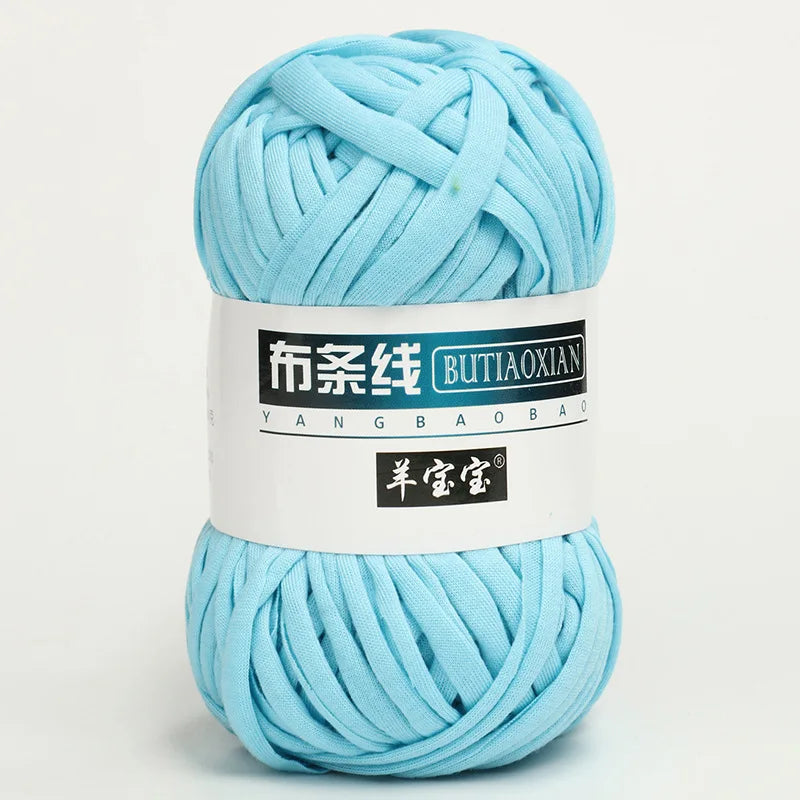 1Pc 100g T Shirt Thick Soft Cloth Yarn for Hand Knitting Crochet Woven Handbag Blanket Thick threads DIY mat slipper basket line