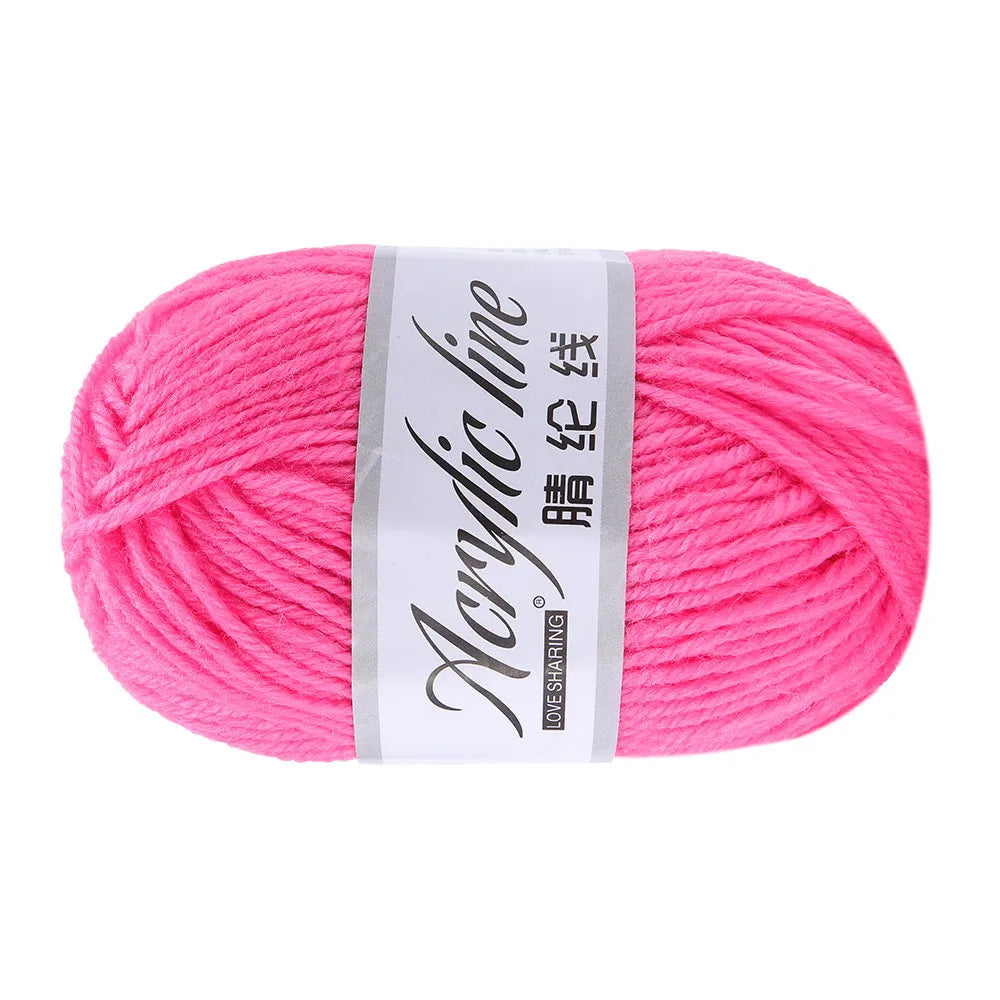 50g/Ball Acrylic Wool Yarn Soft Thread Handmade DIY Knitting Doll Baby Sweater Hat Knitted Kids AdultScarf Blanket Warm
