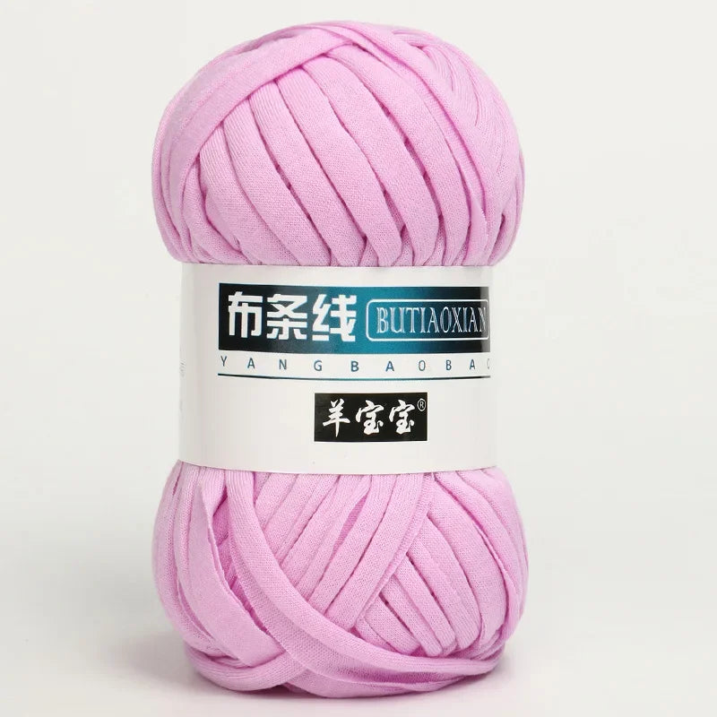 100g/pc Crocheting T Shirt Thick Soft Cloth Yarn for Hand Knitting Crochet Line Woven Handbag Blanket Thick Yarn Flat thread