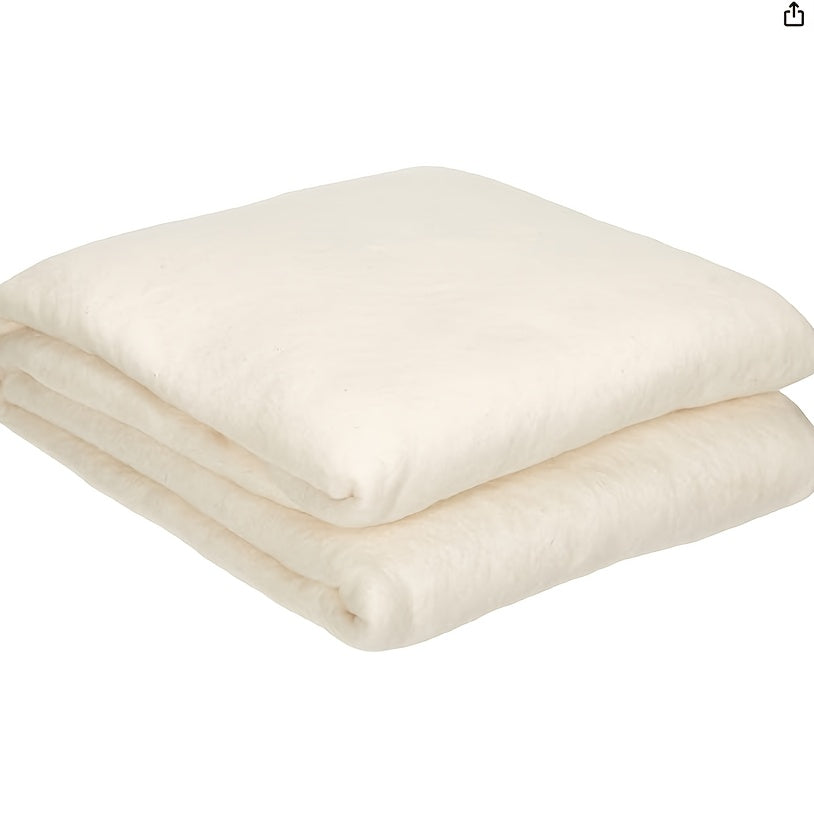 1 Pack Natural Cotton Batting () - 45"x36" Wide 1- Roll, 100% Pure White Pile for Quilting, Microwave Heating, Potato/Casserole Warmers, DIY Crafts & Bedspread Padding, Quilt Batting Heat Resistant