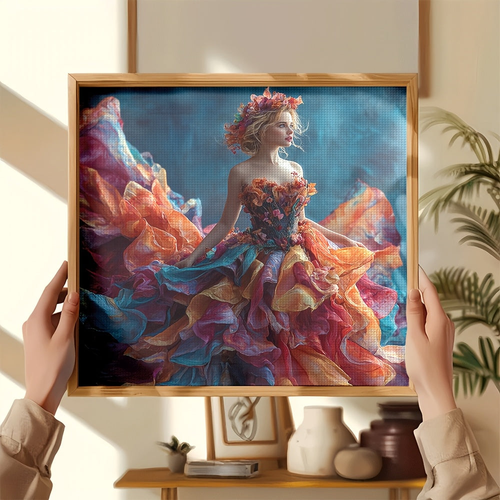 DIY Cross Stitch Kit - Vibrant Floral Design with Intricate Details, Perfect for Living Room & Bedroom Wall Decor, Home Art 11CT, All-Season Crafting, Wall Decor Kit|Vibrant Wall Art|Detailed Embroidery, Cross Stitch Kits