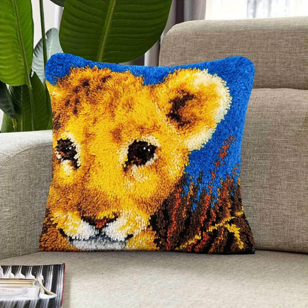 Latch Hook Kits DIY Crocheting Embroidery Throw Pillow Needlework Cross Stitch Kits