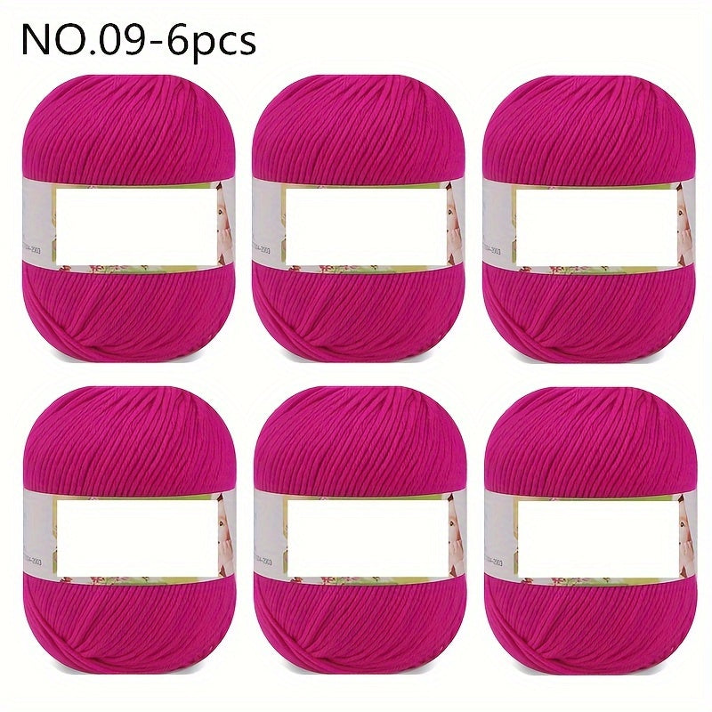 Luxurious 6pcs Soft & Warm Yarn - 10.58oz Each, 60% Silk, 30% Wool, 10% Cashmere Blend for DIY Knitting and Crocheting - Available in Multiple Colors, Chunky Yarn