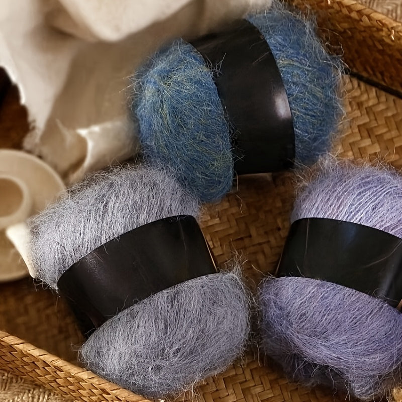 8pcs Luxury Alpaca & Yarn, Soft Fluffy Cloud Fiber Blend for Knitting and Crochet, Fashion Sweaters, Cardigans, Scarves, Hats, Shawls, Tops, Coats, Alpaca,