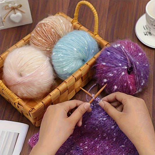 Glamour Fairy 300g Rainbow Gradient Mohel - Perfect For DIY Knitted Sweaters, Scarves, Sweaters And Shawls