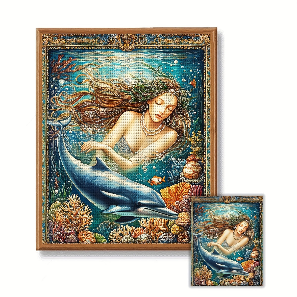 ZUOANLF 1set 40x50cm/15.7x19.7Inch DIY Cross Stitch Kit Frameless, Beautiful woman, stamped cross stitch kits, Embroidery Set for Home Decor, Includes Patterned Fabric & Threads, Perfect for Living Room Entrance or Bedroom De
