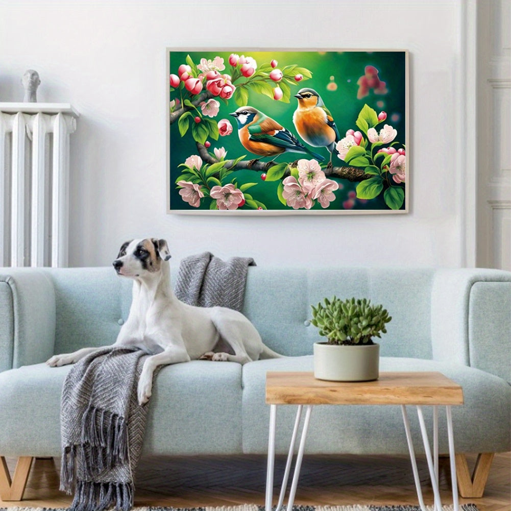 Full Embroidery Beads Printed 9CT Birds Cross Stitch Kit Home Art Craft23.23x16.14inch, Beaded Embroidery Kit, Full Beaded Embroidery Kit, Beaded Cross Stitch Kits, Bead Embroidery Kits, Beads Crafted Masterpiece Kit, Full Em