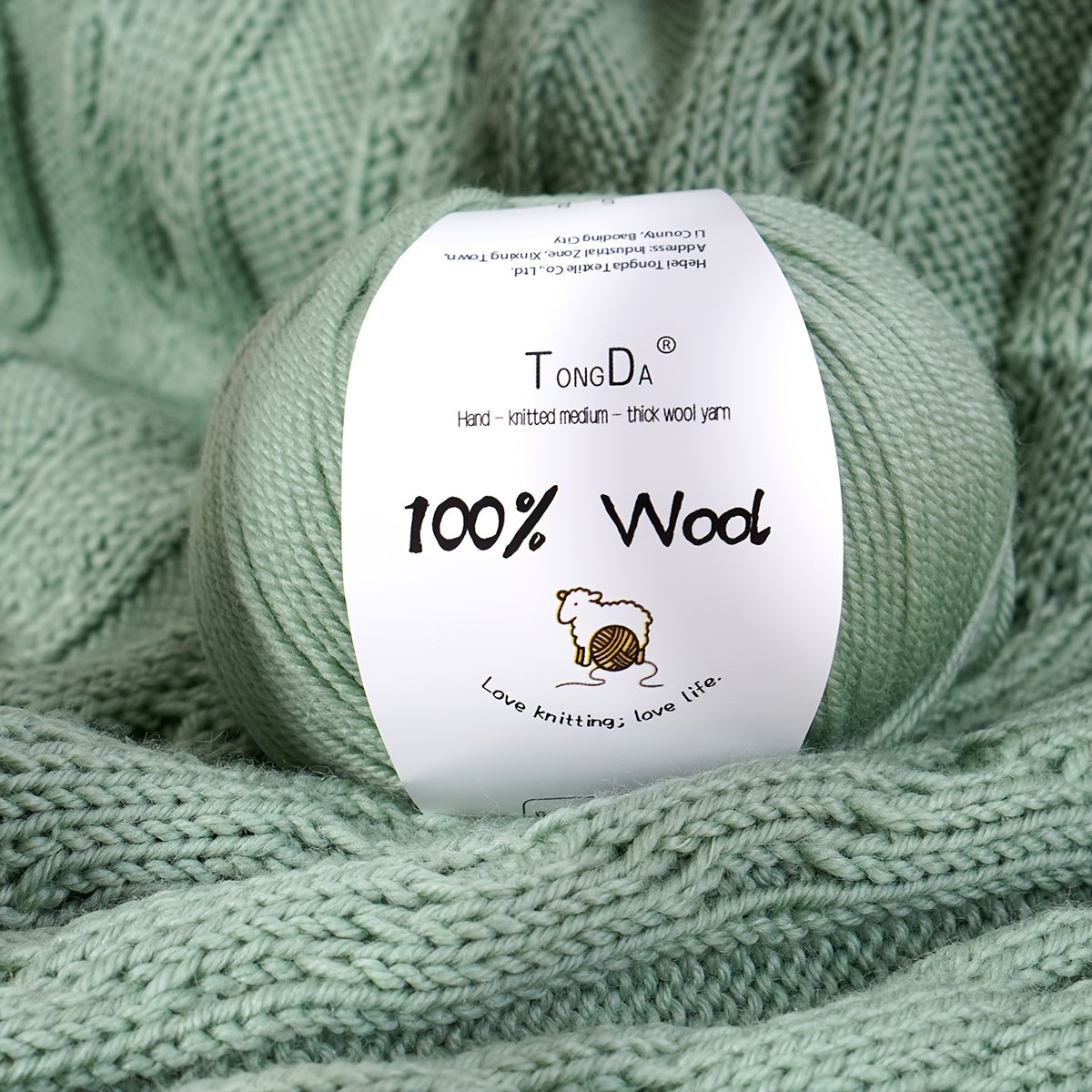 500G/10pcs 100% Wool Yarn 4-Layer Medium-Coarse Wool Yarn Does Not Pill, Fade, Or Shed. Suitable for Novice Knitters. Suitable for Sweaters, Coats, Hats, Scarves, Shawls, Blankets And Other Crocheted Products.
