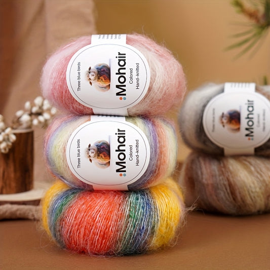 6-Pack, New Alpaca Wool, Colorful Alpaca Wool, Gradient Alpaca Wool, Colored Gradient Yarn, Knitted Sweater, Crochet Shawl, Handmade Knit Bundle