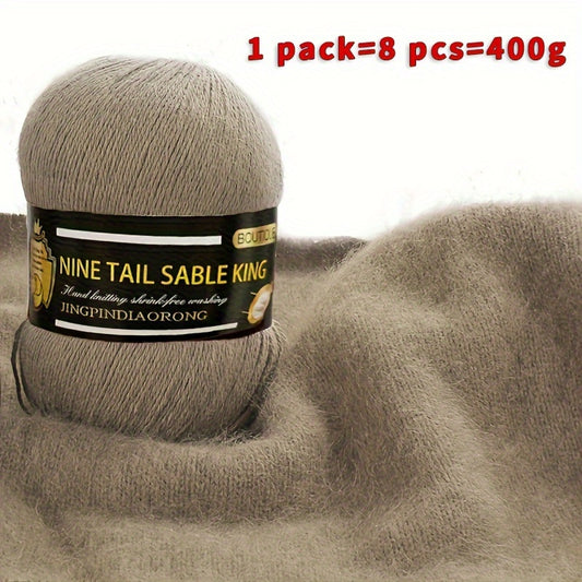 8rolls/pack Wool 10.00%, Cashmere 90.00% Yarn, Soft Comfortable Yarn For Knitting Crocheting High-quality Sweater And Scarf