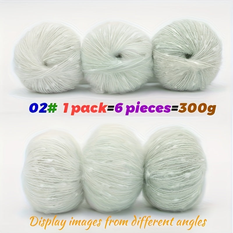 Glamour Fairy 300g Rainbow Gradient Mohel - Perfect For DIY Knitted Sweaters, Scarves, Sweaters And Shawls