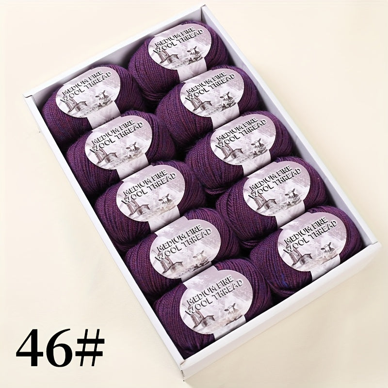 500g 1 large bag of high-quality medium-weight 212 wool yarn, hand-spun worsted wool suitable for knitting autumn and winter fashionable sweaters, scarves, hats, mittens, blankets, rugs, and various handicrafts. 100% wool. 1