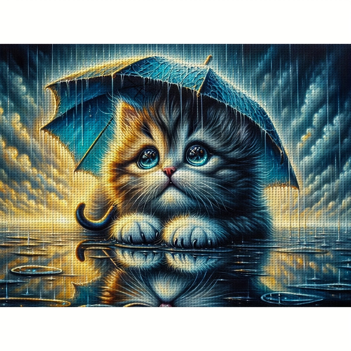 ZUOANLF 1set 30x40cm/11.8x15.7Inch DIY Cross Stitch Kit Frameless, stamped cross stitch kits, Embroidery Set for Home Decor, Includes Patterned Fabric & Threads, Perfect for Living Room Entrance or Bedroom Decoration and a Be