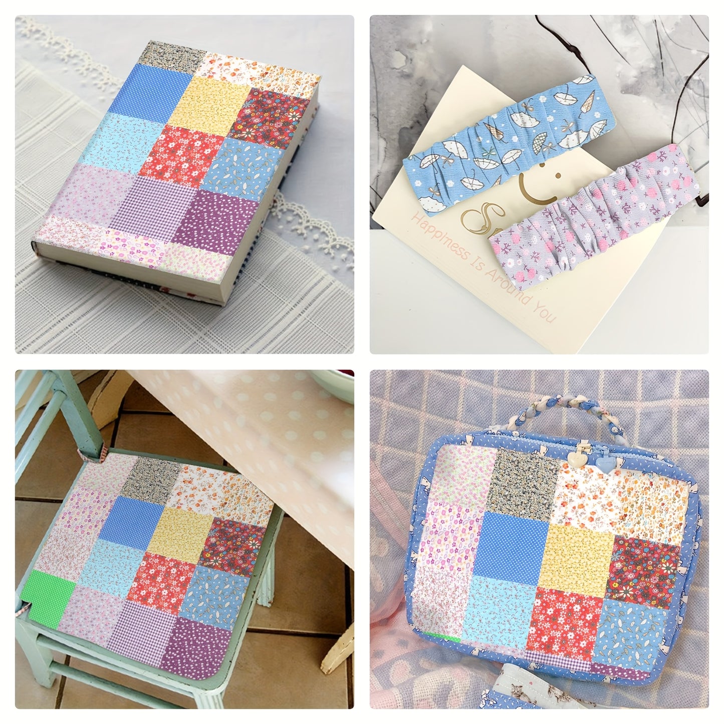 100pcs 5.9 x 5.9" Floral Sewing Patchwork Fabric, Pure Cotton Pre-Cut Quilting Squares, Perfect for DIY Crafts, Doll Clothes & Sewing Projects, Hand Wash Printed Craft Fabric