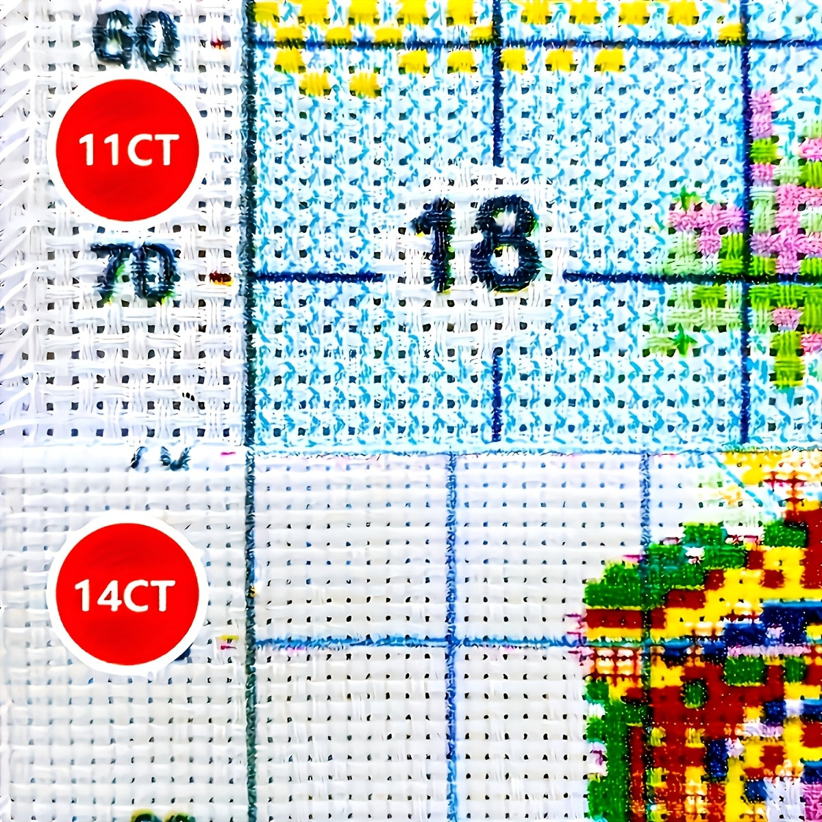 JOZYSH 11CT/14CT Cross Stitch Kit - Enchanted Purple Butterfly Garden Design, Includes Fabric, Threads, Needle, Patterns & Instructions, Perfect for Beginners, All-Season Wall Decor, Adult Relaxation Craft, Butterfly Garden A