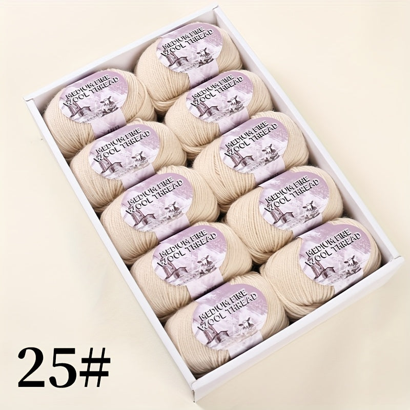 500g 1 large bag of high-quality medium-weight 212 wool yarn, hand-spun worsted wool suitable for knitting autumn and winter fashionable sweaters, scarves, hats, mittens, blankets, rugs, and various handicrafts. 100% wool. 1