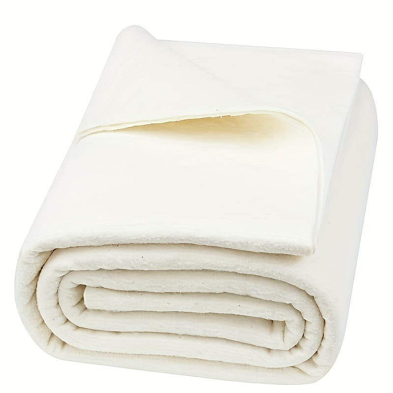 Large Hand-Sewn 100% Cotton Quilt 86.6"x94.4" (Queen/King Size) - All-Season Lightweight Bedspread, Soft Fluffy Bed Cover for DIY Crafting, Bedmaking (No Chemicals) - Ideal for Handicrafters & Bedding