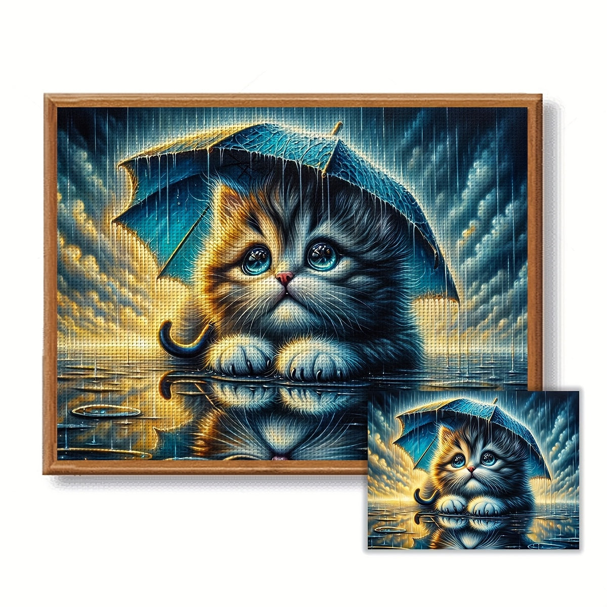 ZUOANLF 1set 30x40cm/11.8x15.7Inch DIY Cross Stitch Kit Frameless, stamped cross stitch kits, Embroidery Set for Home Decor, Includes Patterned Fabric & Threads, Perfect for Living Room Entrance or Bedroom Decoration and a Be
