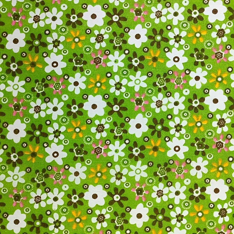 145pcs All- Pre-Cut Square Fabric Set - 9.96x9.96cm (3.9"x3.9") Thin & Lightweight, Vibrant Multicolor Floral Patterns with Polka Dots, Stripes & Gingham Check - Ideal for DIY Sewing, Quilting, Scrapbooking, Handmade Crafts -