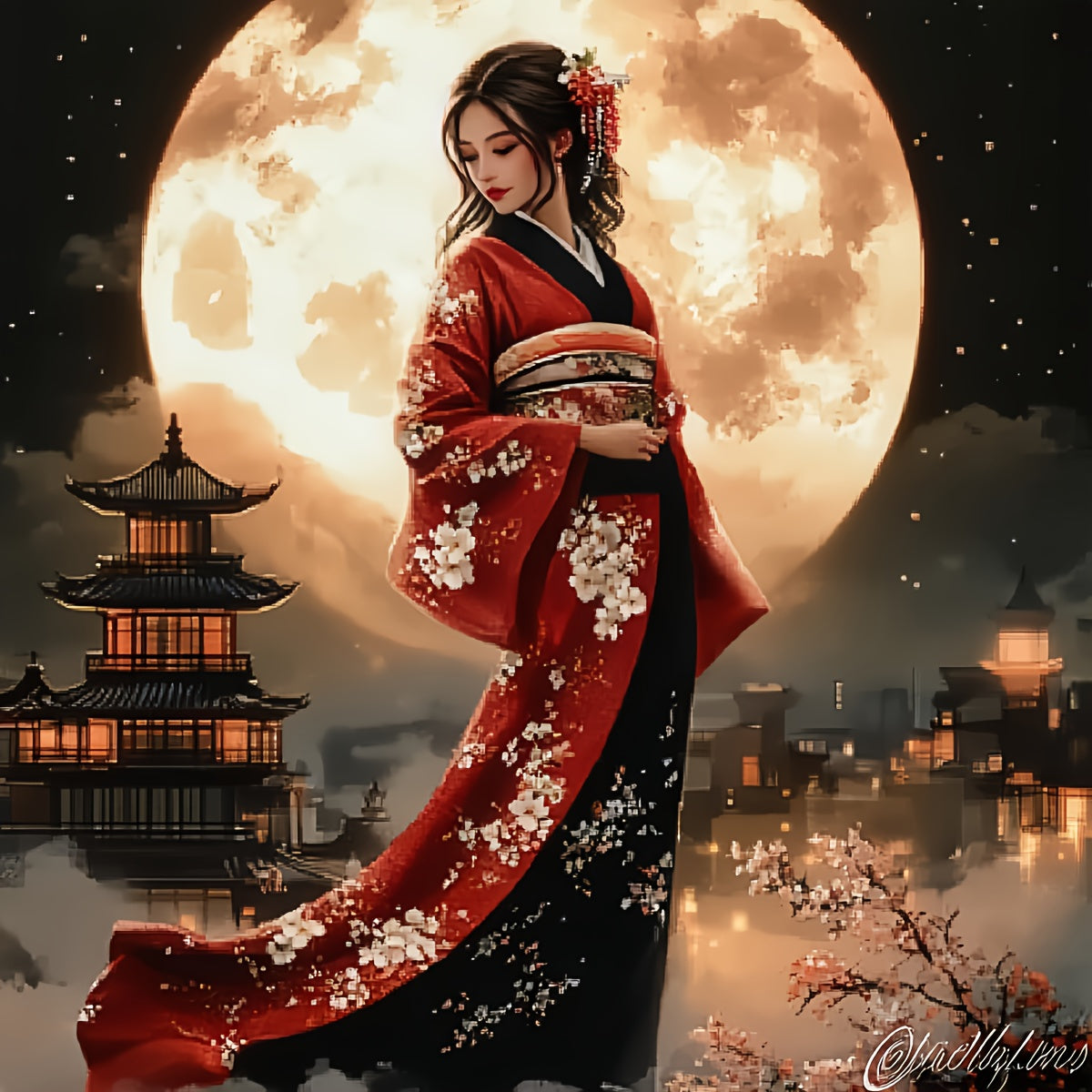 JOZYSH 1 set of printed cross stitch adult set 40x40cm/15.7x15.7in, holiday gift for home decoration, simple decoration for Chinese ladies, 11CT/14CT embroidery craft needle set for all seasons, Seasonal Decoration, DIY Embro