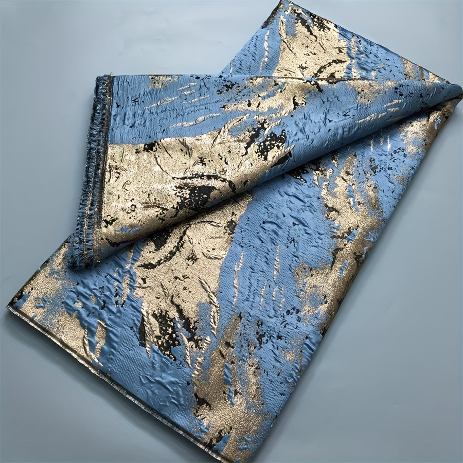 5 Yards African Gilding Lace Fabric, Nigerian Brocade Jacquard Floral Pattern Lace Fabric, for Sewing Daily/Party/Wedding Dresses